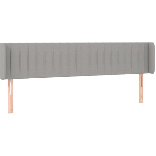 Maison Chic vzglavna omarica - nočna omarica - posteljna omarica z u&scaron;esi svetlo sivo 203x16x78/88 cm blago, (21711100) Cene