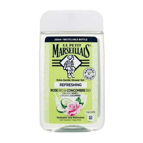 Le Petit Marseillais Extra Gentle Shower Gel Bio Rose & Bio Cucumber gel za prhanje 250 ml unisex