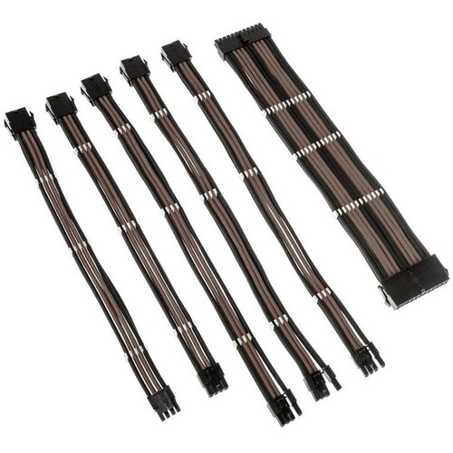 Kolink Core Adept Braided Cable Extension Kit - Black /Gunmetal Slike