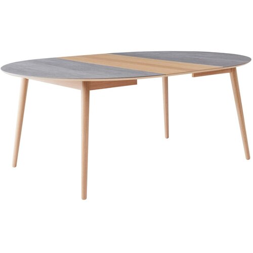 Hammel Furniture Okrogla raztegljiva jedilna miza s keramično plo&amp;scaron;čo &amp;oslash; 135 cm Meza &amp;ndash; Slike