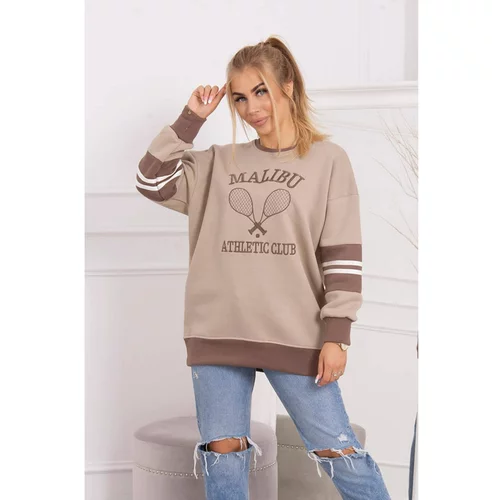 Kesi Malibu insulated sweatshirt dark beige + mocca