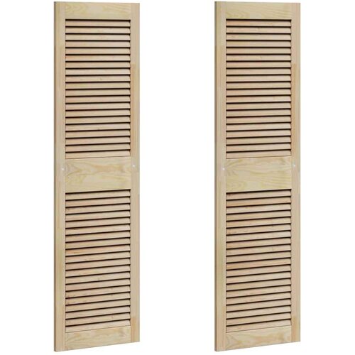 VidaXL Vrata omare z vrati 2 pcs Naravna 140.5 x 2 x 59.5 cm, (5000131893) Slike