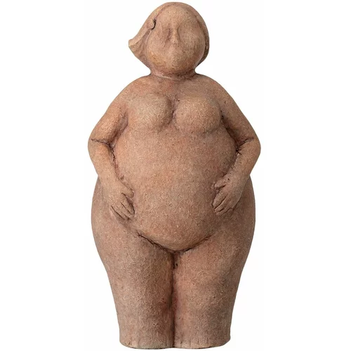 Bloomingville statueta od smeđe terakote Sidsel, visina 25 cm