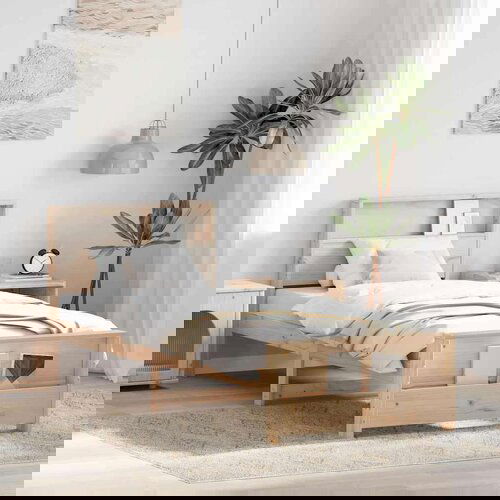  Krevetna konstrukcija Smeđa 75 x 190 cm Masivna borovina Cene