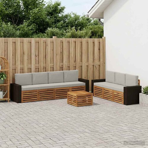  Setovi sofa 8 kom. Čvrsto drvo akacije Cijene