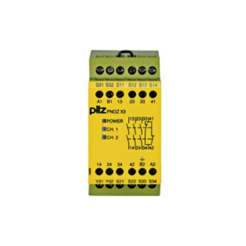 PILZ Sigurnosni relej PNOZ X3 240VAC 24VDC 3n/o 1n/c 1so Radni napon (broj): 240 V/AC 3 zatvarač, 1 otvarač (&amp;Scaron; x V x d) 45 x 87 Slike