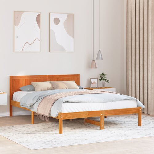 vidaXL voskasta rjava borova postelja Voskasta rjava Trd les 160 x 200 cm Cene