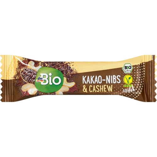 dmBio Superfood štanglica - kakao zrna i indijski orah 40 g Cene