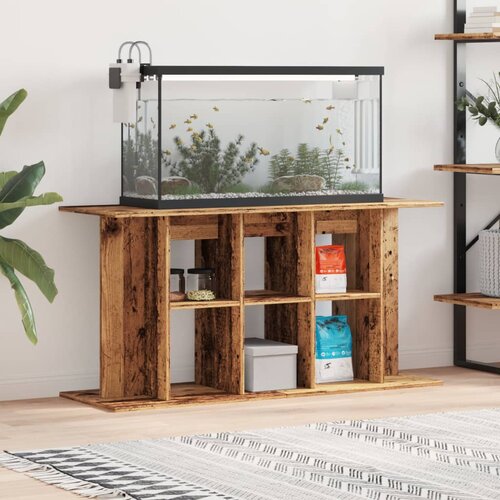  Stalak za akvarij staro drvo 120x40x60 cm od konstruiranog drva Slike