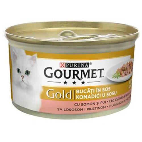 Gourmet Gold Piletina-Losos U Sosu 85g Slike