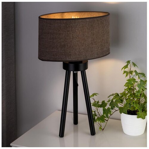  Duolla - Stona lampa OVAL 1xE27/15W/230V, prečnik 30 cm, braon Cene