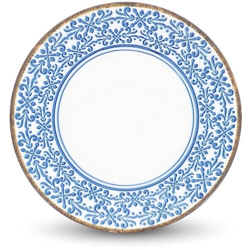 BonBistro Bijeli/plavi desertni porculanski tanjur &amp;oslash; 21 cm Azul &amp;ndash; Slike