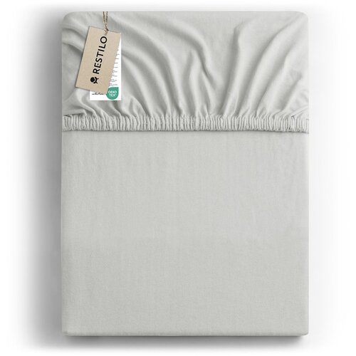 DecoKing Plahta s gumom Amber 140-160x200 cm, svijetlo siva Slike