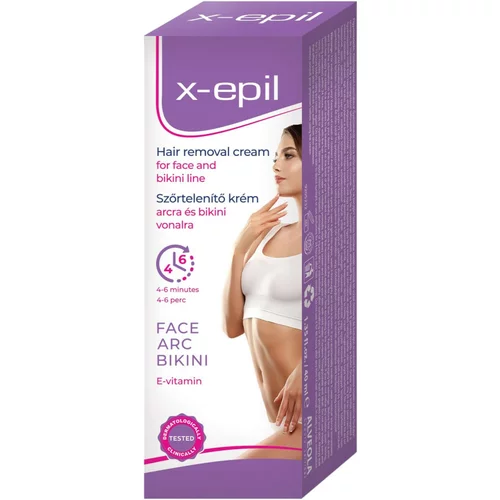 X EPIL - krema za odstranjevanje dlačic na obrazu/bikiniju (40ml)