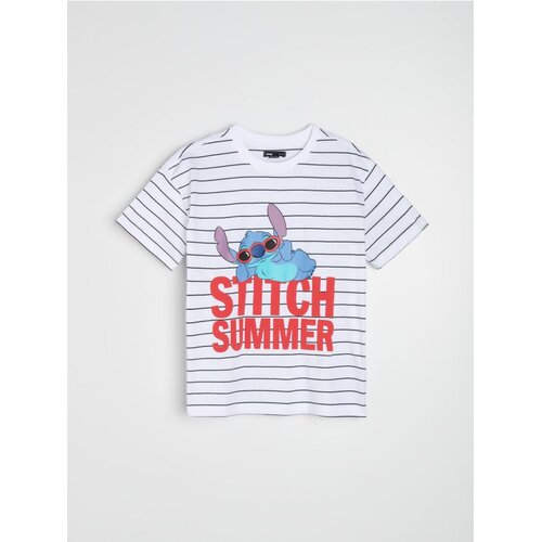 Sinsay Pamučna majica s printom Stitch Slike