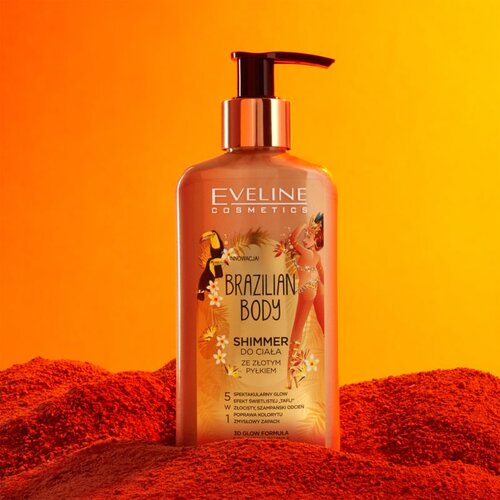 Eveline Cosmetics Brazilian Body emulzija za tijelo sa &amp;scaron;ljokicama 150 ml Slike