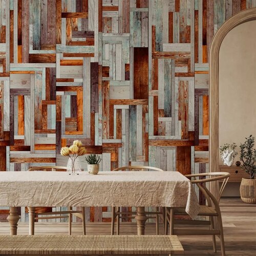  Tapeta - Labyrinth of wooden planks 50x1000 Vodootporna Cijene