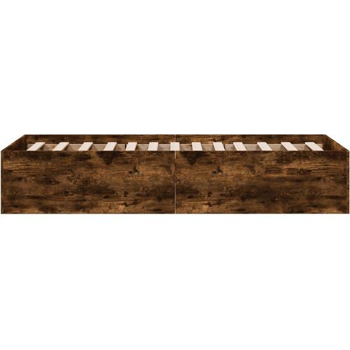 VidaXL okvir za krevet boja hrasta 100 x 200 cm konstruirano drvo Slike