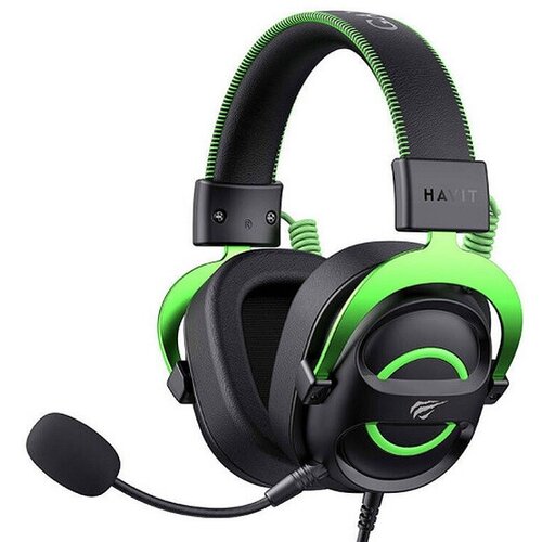 Havit H2002E - gaming headphones, black and green Cijene