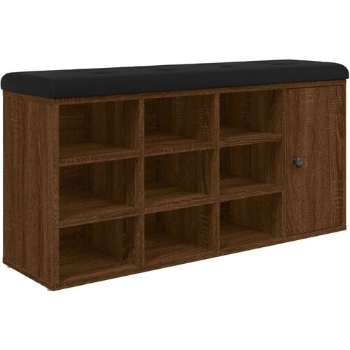 Maison Chic Klop za čevlje - Sedež za čevlje rjavi hrast 102x32x50 cm inženirski les, (21777312) Slike