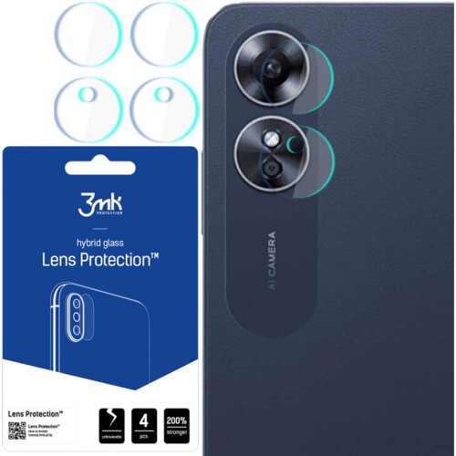 3mk OPPO A17 ZA&amp;Scaron;ČITA ZA LEČE OVITEK IZ KALJENEGA STEKLA ZA TELEFON, (21966491) Slike
