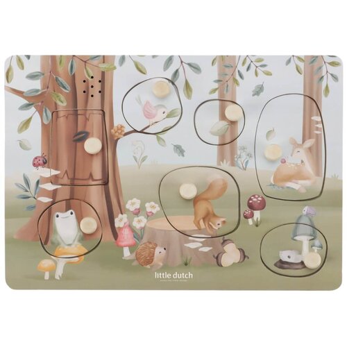 Little Dutch&amp;reg; drvena zvučna slagalica forest friends Slike
