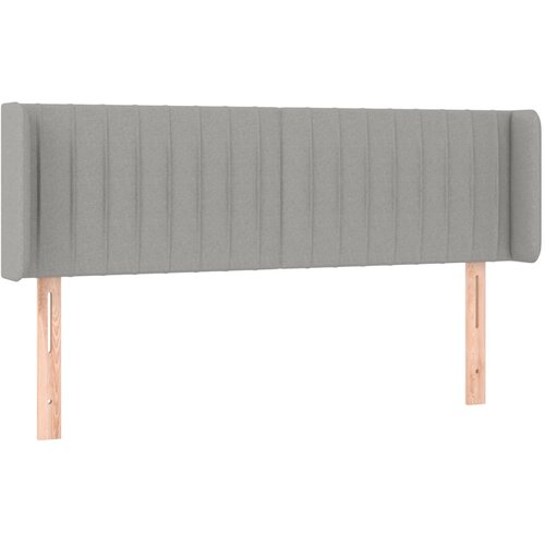  LED uzglavlje svjetlosivo 147x16x78/88 cm od tkanine Slike