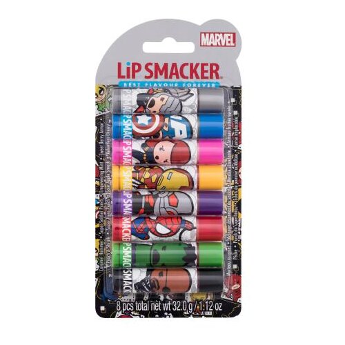 Lip Smacker Marvel Avenger Party Pack Set balzam za usne 4 g Caramel Hammer + balzam za usne 4 g Super Soldier Punch + balzam za usne 4 g Empowering Mint + balzam za usne 4 g Sweet Berry Armor + balzam za usne 4 g Peach & Shrink + balzam za usne 4 g Super Hero Punch + balzam za usne 4 g Sour Apple Smash Cijene