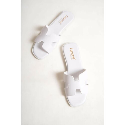 Capone Outfitters Mules - White - Flat Slike