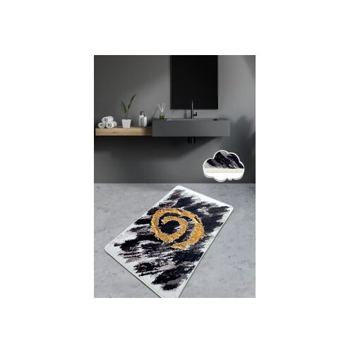 Lessentiel Maison Dagger prostirka za kupatilo, 80x100cm, crno-siva Cijene
