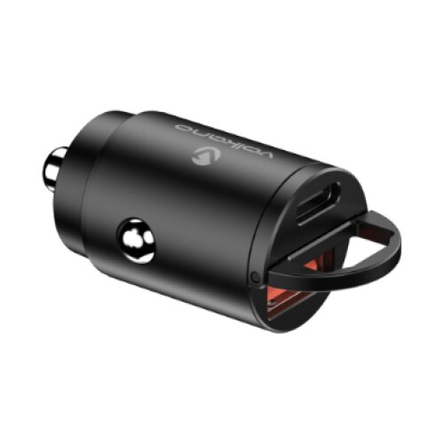  USB auto punjač Volkano Obscurix Series VK-8007-BK 30W USB-A + USB-C Cene