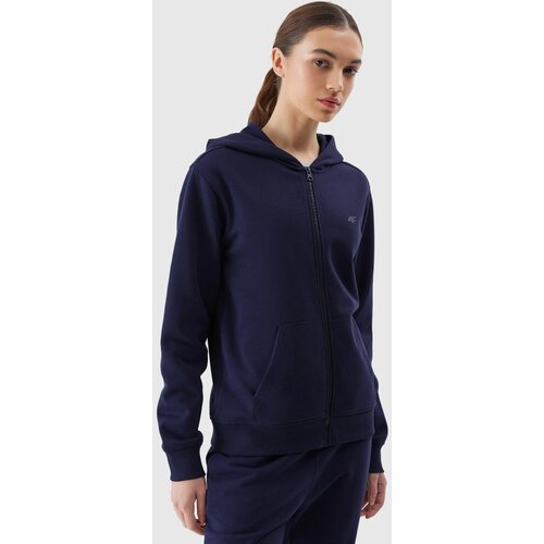 4f Women's Sweatshirt Zipped Up Hoodie - Navy Blue Cijene