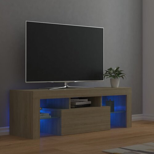 The Living Store TV omarica z LED lučkami sonoma hrast 120x35x40 cm - TV Omarica, (21376890) Cene