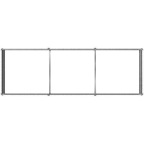  Povi&amp;scaron;eni vrtni krevet Srebrna 240 x 80 x 24 cm cinkani Slike
