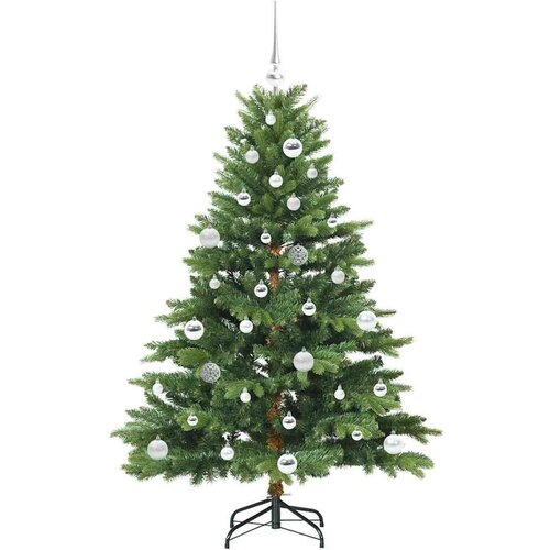  Umjetno božićno drvce s stalakom Zelena 150 cm PE i PVC Slike