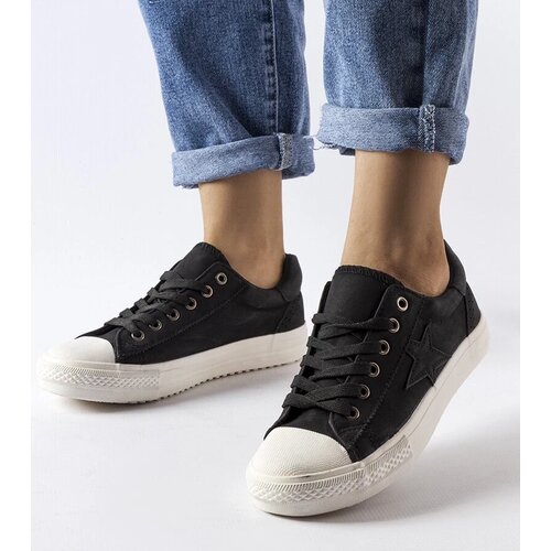 D/CEO Gemre Black Fabric Sneakers Padovano Slike