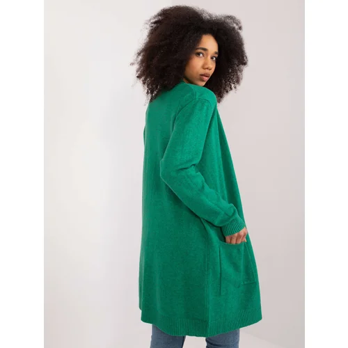 Fashion Hunters Green loose cardigan without fastening