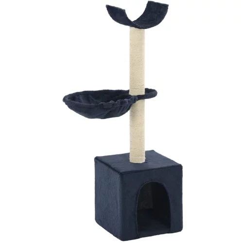 vidaXL Penjalica za mačke sa stupovima za grebanje od sisala 105 cm plava