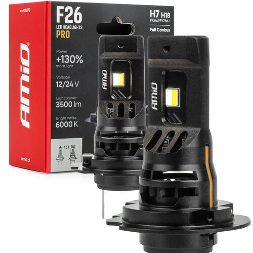 Amio Auto sijalica H7 H18 LED 6000K F26 Pro Lumitec Full Canbus Cijene