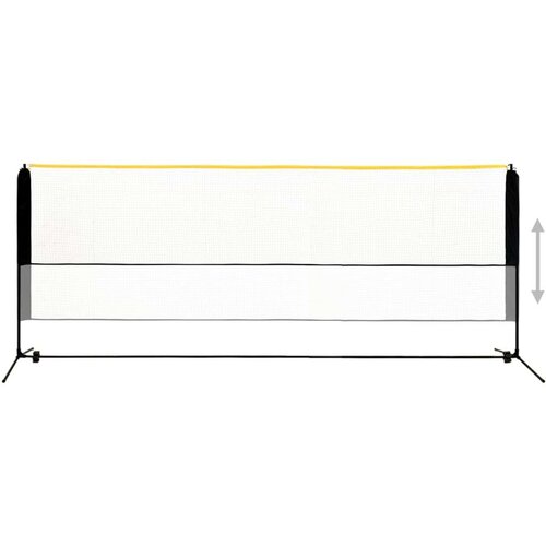 VidaXL Podesiva mreža za badminton 400 x 103 x 94 - 158 cm metalna Slike