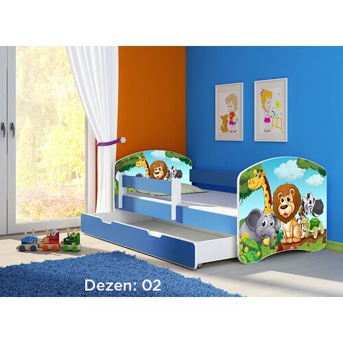 Olimp Sport Krevet za decu BLUE SA FIOKOM 160X80 ACMA 2 45 dezena Cene