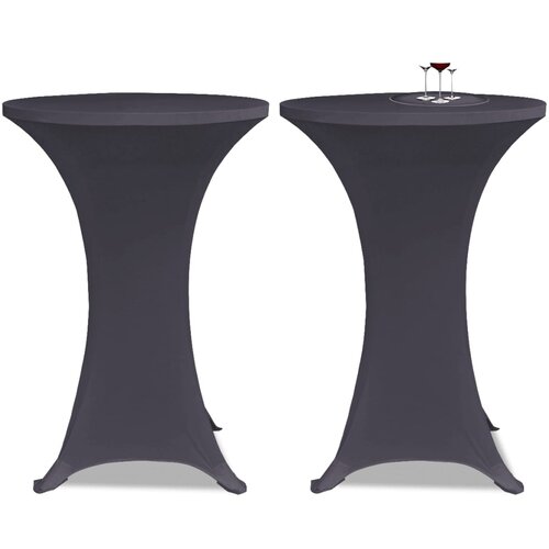 Maison Chic Prevleka za zunanjo pohi&amp;scaron;tvo - Raztegljivo pregrinjalo za mizo 4 kosi 80 cm antracit, (21795583) Slike