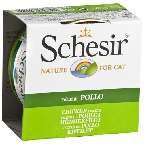 Schesir hrana za mačke u konzervi piletina fileti u želeu 85gr Cene