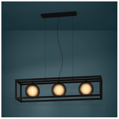 Eglo 390215 -  visilica na sajli arangona 3xE27/40W/230V zadimljeno/crno Cene