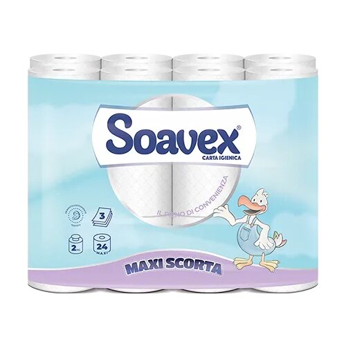  TOALETNI PAPIR TROSLOJNI SOAVEX 24/1 Cene