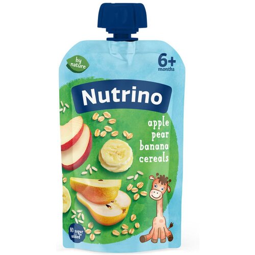Nutrino ka&amp;scaron;ica jabolko, hru&amp;scaron;ka, banana s kosmiči 100 g 1100273 Slike