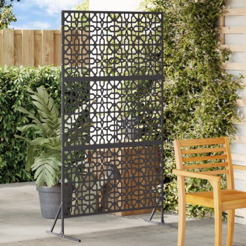 vidaXL Metalni panel ograde Crna Metal Veliki Uzorak Panel ograde Cene