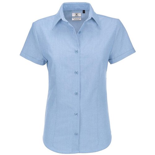  KO&Scaron;ULJA ŽENSKA KRATKI RUKAVI B&C OXFORD 135G NEBO PLAVA 4XL Cene