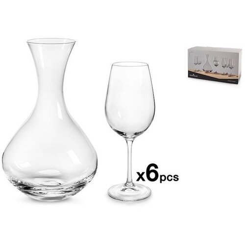  DEKANTER I ČA&amp;Scaron;E SET 7/1 VIOLA BOHEMIA Slike