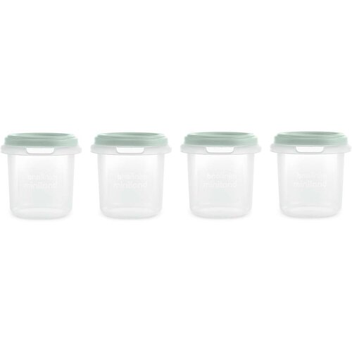 Miniland 4 dijelni set posudica za hranu mint 200ml Slike